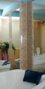 Koupelna v ubytování Hotel Garni Bendiks