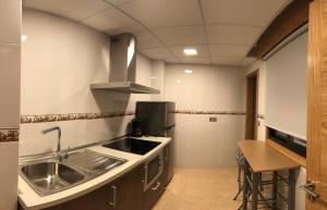 Kuchyň nebo kuchyňský kout v ubytování Apartamentos Augusto