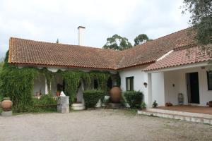 a house with ivy growing on the side of it at Quinta do Caçador in Estremoz