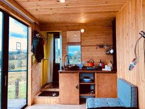 Kuchyň nebo kuchyňský kout v ubytování EnCubo Glamping Guatavita