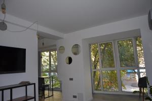 TV a/nebo společenská místnost v ubytování StanGret Hotel