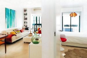 Postel nebo postele na pokoji v ubytování San Juan FreshApartments