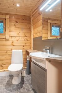 Ванная комната в Harriniva Adventure Resort Cabins