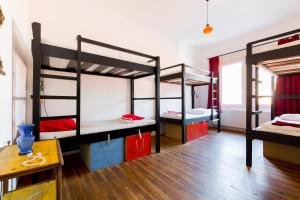 Posteľ alebo postele v izbe v ubytovaní Das Nest Budapest