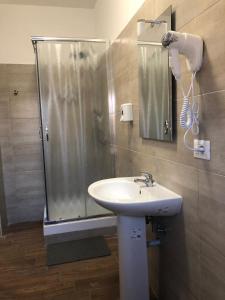Koupelna v ubytování Albergo Corvetto Corso Lodi