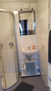 Koupelna v ubytování Apartment Feldmann