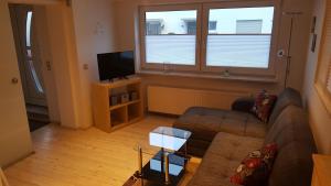 TV a/nebo společenská místnost v ubytování Apartment Feldmann