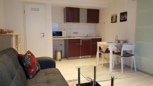 Kuchyň nebo kuchyňský kout v ubytování Apartment Feldmann