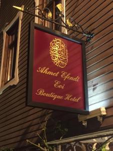 Ahmet Efendi Evi tanúsítványa, márkajelzése vagy díja