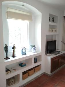 Telewizja i/lub zestaw kina domowego w obiekcie Casa Irina & Elena 2bed 2bath