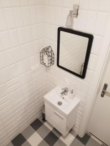 Kúpeľňa v ubytovaní Apartament Nad Starą Odrą