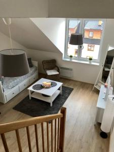 Posezení v ubytování Útulný apartmán na Dolní Moravě