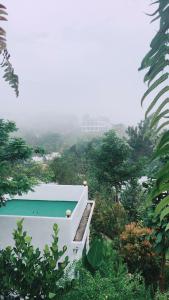 a house with a swimming pool in the trees at Khao Kho Wanwarn in Phetchabun