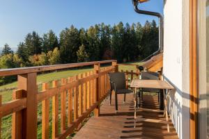 Ein Balkon oder eine Terrasse in der Unterkunft Apartmány Tlustý svišť