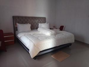 Postel nebo postele na pokoji v ubytování Noah Hotel Silangit