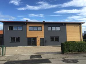 a largeartment building with at Exklusive Design Erlebnisferienwohnung in Bad Wörishofen