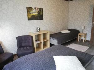 Posezení v ubytování STF Långasjö Vandrarhem