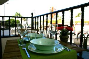 A balcony or terrace at Céntrico apartamento 201