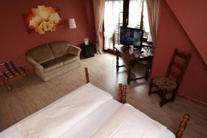 TV a/nebo společenská místnost v ubytování Schwarzwaldhotel Stollen
