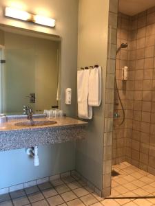 Koupelna v ubytování Hotel Skivehus