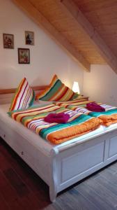Katil atau katil-katil dalam bilik di Blockhaus-Wohnung