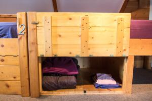 A bunk bed or bunk beds in a room at Estes Park Adventure Hostel