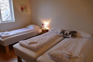 Postel nebo postele na pokoji v ubytování Litlabjarg Guesthouse