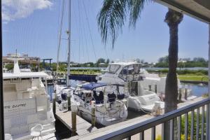 a group of boats docked at a marina at Placida Condo #12279 in Placida