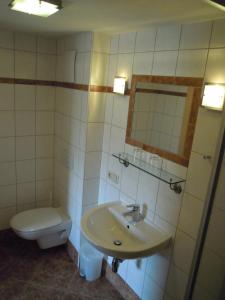 Koupelna v ubytování Ferienhaus Höchhäusl