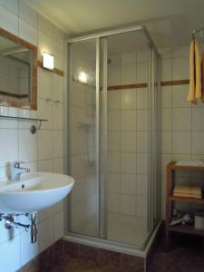 Koupelna v ubytování Ferienhaus Höchhäusl