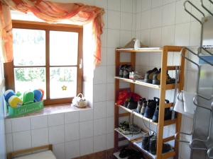 Kuchyň nebo kuchyňský kout v ubytování Ferienhaus Höchhäusl