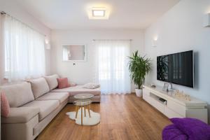 TV a/nebo společenská místnost v ubytování Apartment Toma