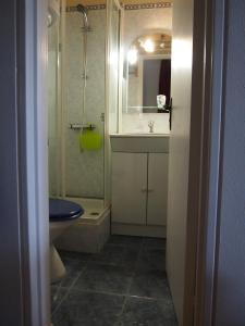 Bilik mandi di Studio-cabine simple et fonctionnel à Houlgate