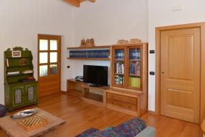 TV a/nebo společenská místnost v ubytování Andalo Chalet