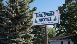 Certifikát, hodnocení, plakát nebo jiný dokument vystavený v ubytování Blue Spruce Motel