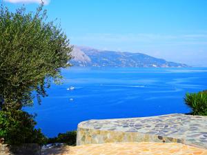 a view of a large body of blue water at Dimitra Seaview Apartments K in Kommeno +82 photos