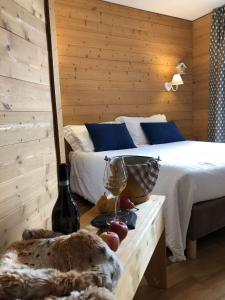 Postel nebo postele na pokoji v ubytování Hotel Pedretti