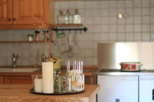 A kitchen or kitchenette at Das Schäferhäuschen - Leitenbauer Schäferei