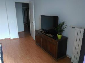 TV a/nebo společenská místnost v ubytování Apartmani Deniz
