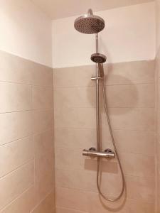 プロプリアノにあるCasasgiu mer, montagne et calmeのバスルーム(シャワー、シャワーヘッド付)が備わります。