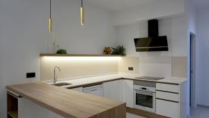 Kuchyňa alebo kuchynka v ubytovaní Apartamentos La Laguna II Luxury Apartments