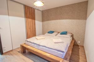 Postel nebo postele na pokoji v ubytování Horský Apartmán Klínovec Výhledy 1