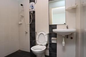 Koupelna v ubytování Hotel Rembia