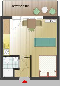 Plan piętra w obiekcie Kitzbühel City 1