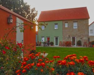 A garden outside Catapeixe Holiday Apartments