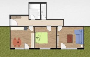 Plan piętra w obiekcie Stubai Apartment Telfes