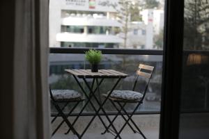 Balkón nebo terasa v ubytování Ramallah Modern Apartment