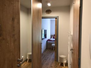 Letto o letti in una camera di Apartmán Jestřáb č.15