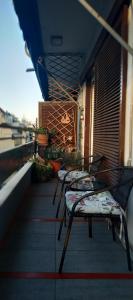En balkong eller terrasse på Miracolo
