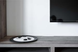 A television and/or entertainment centre at Appartamento di design